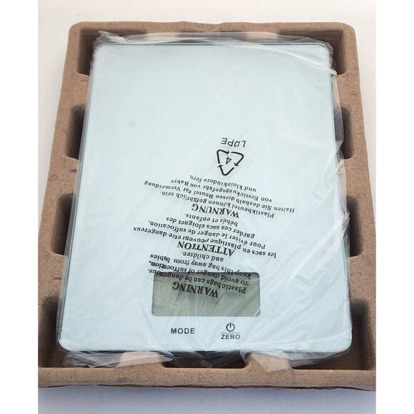 FOOD SCALE-REAL APPEAL-Flat Countertop-Multi Weigh Modes-On/Off Button-Battery - Picture 4 of 14